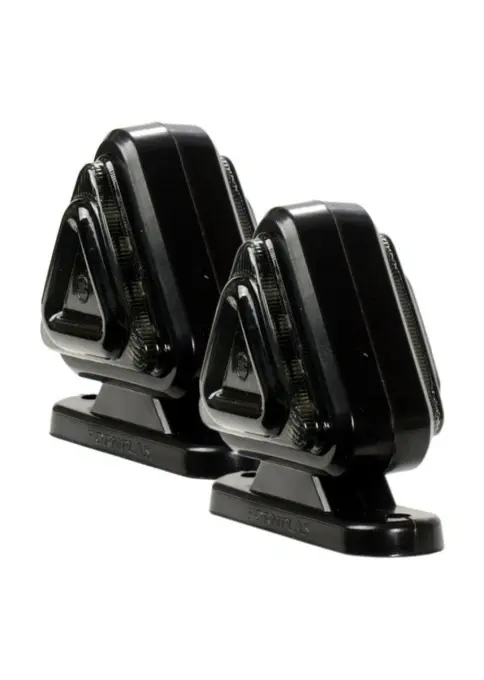Lampa de gabarit cu LED rosu /alb, geam fumuriu, 12-24V, 5+1 GRATIS - Img 2