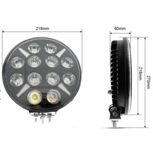 Proiector led 10 inch, universal tip SPIDER , 12V - 24V, cu lumină DRL alb-galben, - Img 3