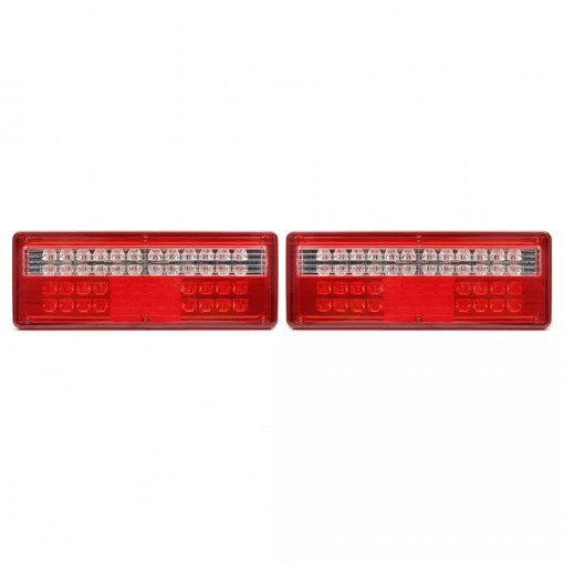 Set 2 lampi full led pentru camion/remorca 24v