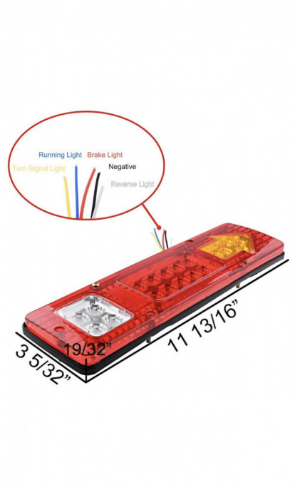 Set 2 lampi stop cu Led ,4 functii, remorca, camion, trailer, 12V, semnal sageata - Img 3