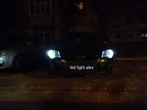 set 2 Leduri T10 w5w lupa, canbus 12v non polar 6000k - Img 5