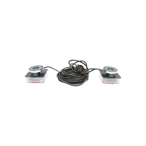 Set lampi LED magnetice pentru remorca, fisa 7 pini, cablu 7,5 m. - Img 2