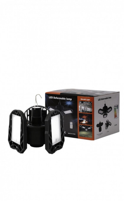 Lampa solara 30w cu brate pliabile, carlig de prindere si telecomanda - Img 2