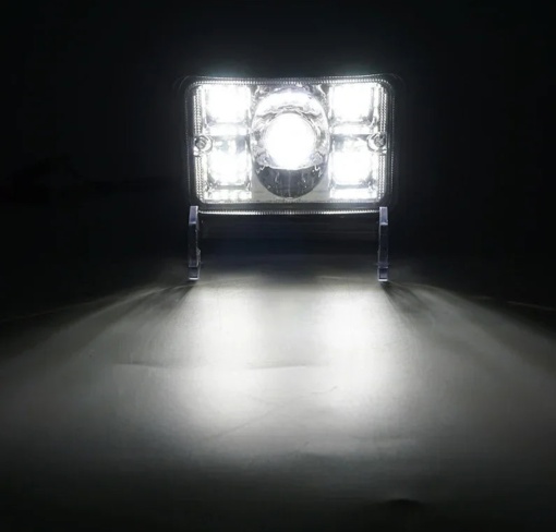 Proiector led cu 2 faze 56w ,12v-24v, lumina alba 6000k - Img 2