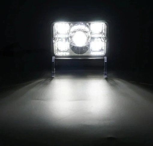 Proiector led cu 2 faze 56w ,12v-24v, lumina alba 6000k - Img 2