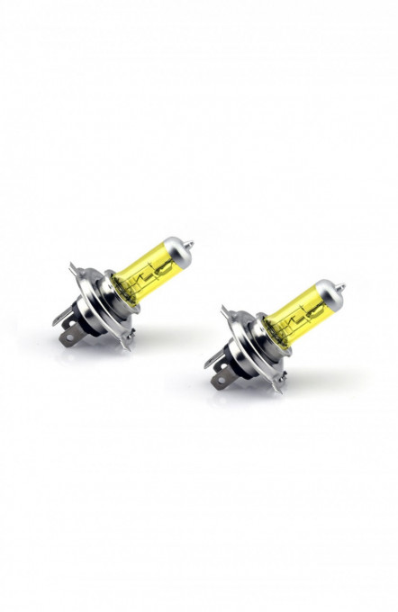Set 2 becuri H4 halogen galben "fog breaker"