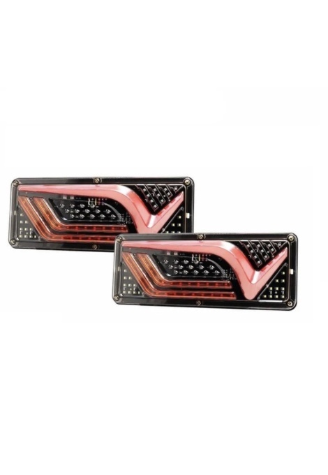 set 2 lampi led cu semnalizare dinamica 12v-24v 330mm x 130mm - Img 2