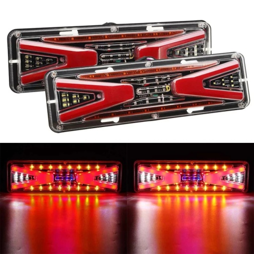 set 2 lampi led cu semnalizare dinamica 12v-24v 46cm x 13 cm - Img 2