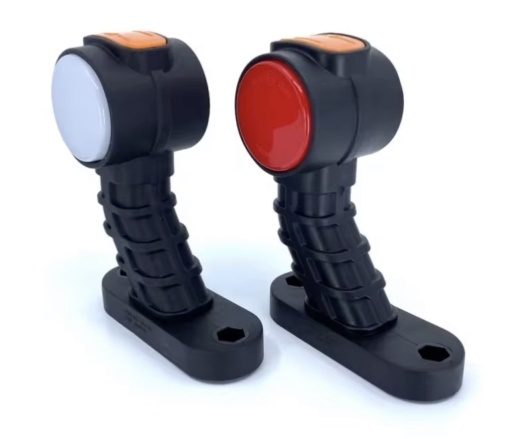 Set 2 lampi neon pentru gabarit 12v-24v brat 13 cm , 3 fete luminoase - Img 3