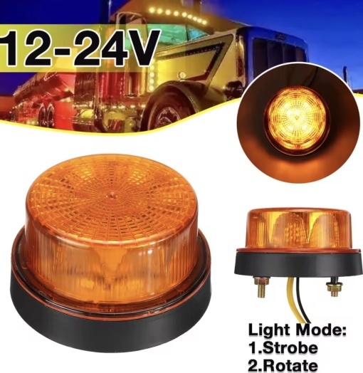 Girofar led Mini efect de roatie sau flash, 12v-24v, - Img 2