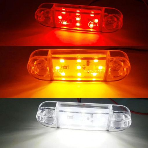 Lampa de gabarit 9 smd GALBENA 12v-24v, 5+1 GRATIS - Img 2