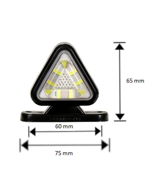 Lampa de gabarit cu LED rosu /alb , 12-24V, 5+1 GRATIS - Img 2