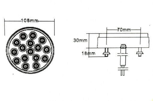 Lampa led Lumina:ALBA Voltaj: 12v-24V Rezistenta la apa: IP66 - Img 2