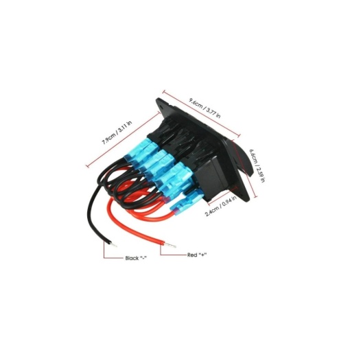 Panou 3 intrerupatoare 12v-24v - Img 2