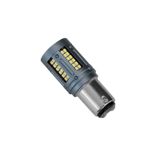 Set 2 becuri 2 faze p21/5w BAy15d 84SMD Canbus 12V-24V nonpolar Lumina alba - Img 3