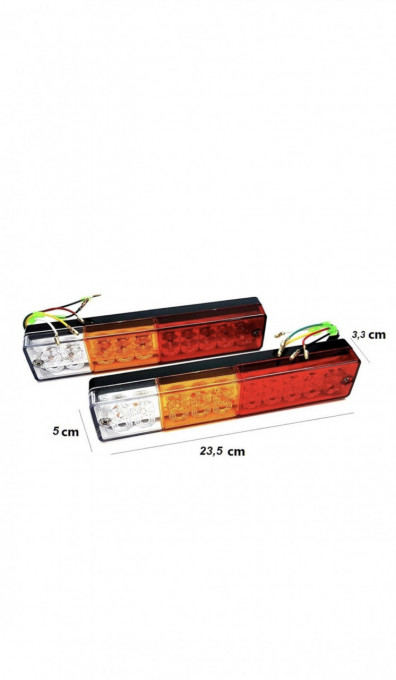 Set 2 Lampi stop LED Camion/remorca/autoutilitara 12v - Img 3
