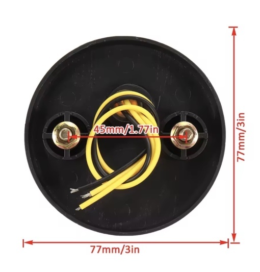 Girofar led Mini cu lumina alba si efect de roatie sau flash, 12v-24v, - Img 2