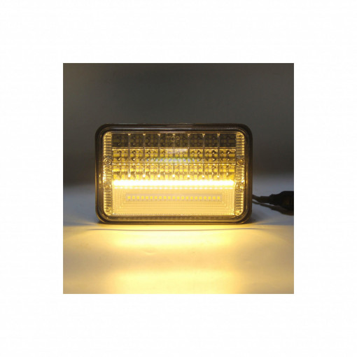 Proiector LED cu DRL 45W , 2 faze 12/24V, alb 6000k - Img 2