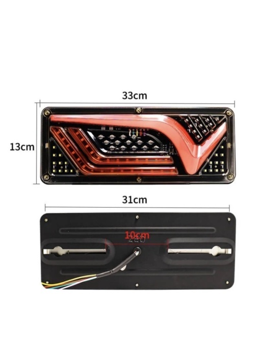 set 2 lampi led cu semnalizare dinamica 12v-24v 330mm x 130mm - Img 6