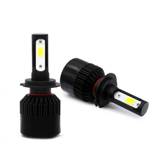 SET 2 LEDURI black edition CU VENTILATOR, 60W, 7400LM 12-24v ALB 6000K COMPATIBIL h11 - Img 2