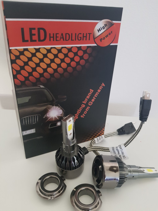 SET 2 LEDURI GERMANIA 12V-24V ALB 6000K COMPATIBIL h1 - Img 2