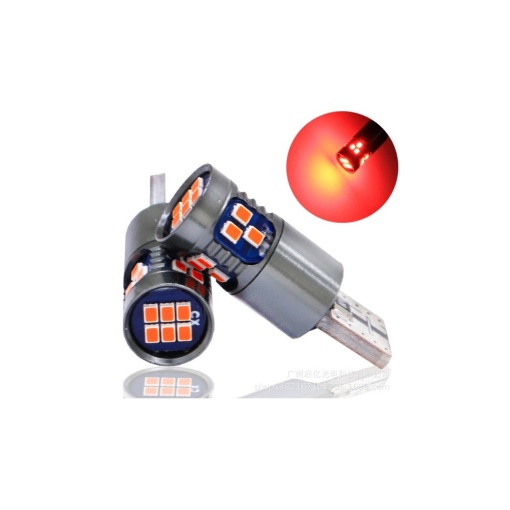 set 2 leduri t10 w5w, 18 led ,canbus, 12v, alb,rosu, galben sau albastru, - Img 4