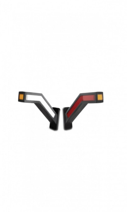 Set 2X Lampi Gabarit, LED, Neon Efect, semnalizare Dinamica, 3 Functii, 12-24V, 22 cm - Img 4
