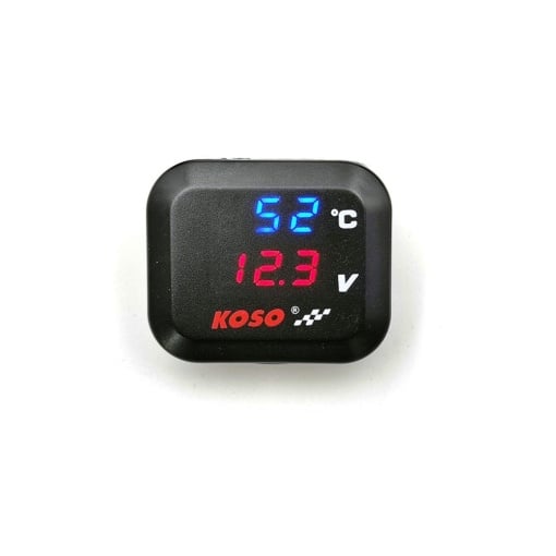 Termometru 4 in1 + mufa bord incarcator USB 3A + voltmetru 12V