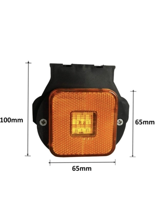 Lampa de gabarit 4 smd cu suport, lumina portocalie, 12v-24v - Img 2