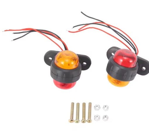 Lampa de gabarit cu LED rosu /galben , 12-24V, 5+1 GRATIS - Img 2