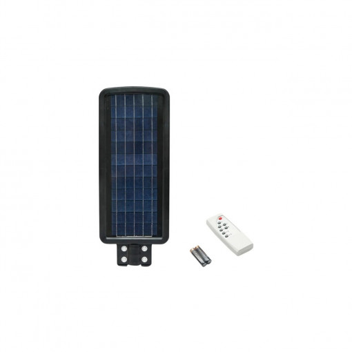 Lampa solara stradala/gradina cu leduri, acumulator si telecomanda , 90w - Img 2