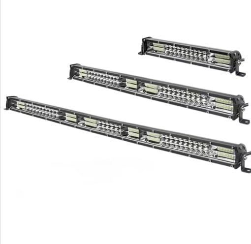 Led bar 2 randuri x 30 cm , 120w, 12v-24v, alb 6000k - Img 2