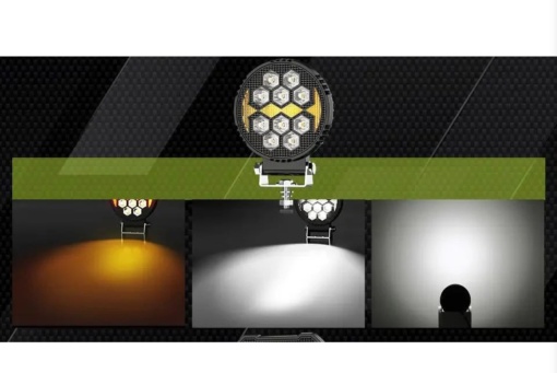 Proiector led cu lumina de zi galbena , 125w , 12v-24v - Img 3