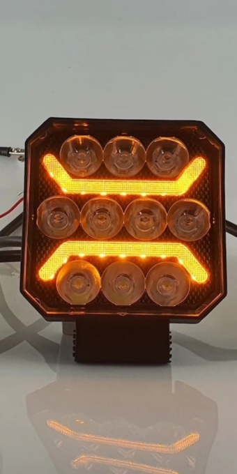 Proiector led cu lumina de zi galbena , 125w , 12v-24v - Img 2