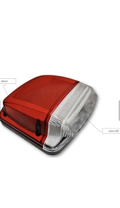 Set. 2 Lampi numar camion/remorca cu LED NEON si lupa 12-24V - Img 2