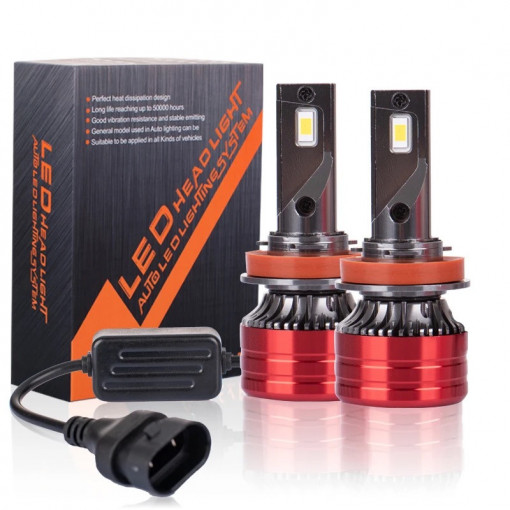 Set 2 leduri H7 EVO13 canbus,120w, 6000k, 20.000 LM, compatibil h7