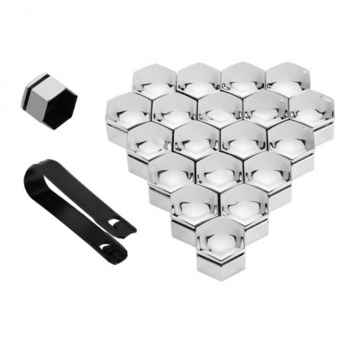 Set capace prezoane cu cheie PREMIUM Culoare: negru sau crom /21″ - Img 2