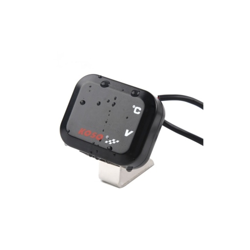 Termometru 4 in1 + mufa bord incarcator USB 3A + voltmetru 12V - Img 2