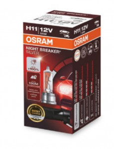 Bec 12V H11 55 Wnight breaker silver +100% OSRAM