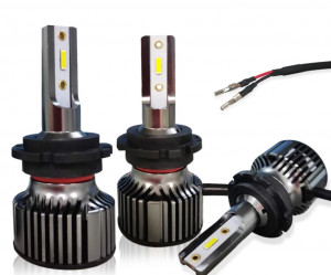 Kit leduri CANBUS pentru inlocuire xenon d1s d2s d3s d4s , 90w alb 6000k, + LEDURI POZITIE SAU NUMAR GRATIS