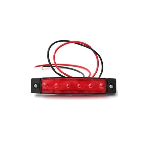 Lampa laterala 6 LED-uri 12v lumina rosie, 5+1 GRATIS