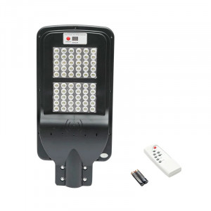 Lampa LED cu prindere pe stalp pentru iluminat stradal 6V/60W cu panou solar monocristalin si senzor de miscare