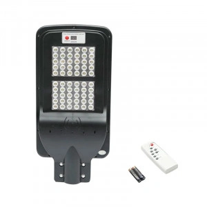 Lampa LED cu prindere pe stalp pentru iluminat stradal 6V/60W cu panou solar monocristalin si senzor de miscare