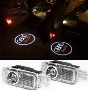 Set 2 lampi cu logo audi pentru usa