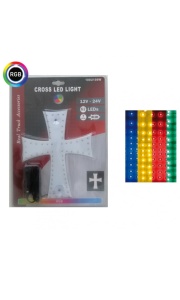 Cruce LED luminoasă, 12V - 24V, RGB