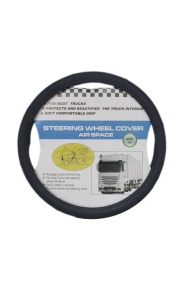 Husa Volan universala pentru camion- diametru 44-46 cm, piele ecologica negru