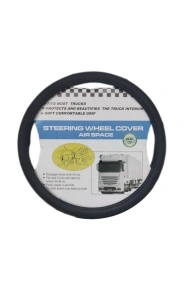 Husa Volan universala pentru camion- diametru 44-46 cm, piele ecologica negru