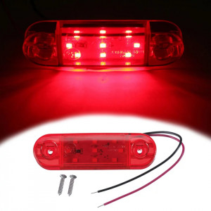 Lampa de gabarit 9 smd Rosie 12v-24v, 5+1 GRATIS