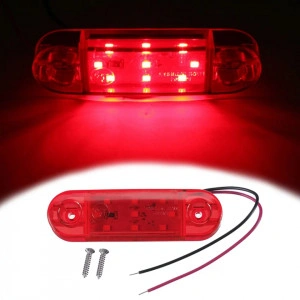 Lampa de gabarit 9 smd Rosie 12v-24v, 5+1 GRATIS