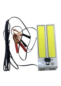 Plafoniera / Lampa lucru cu magnet, lumina alba si buton 12V